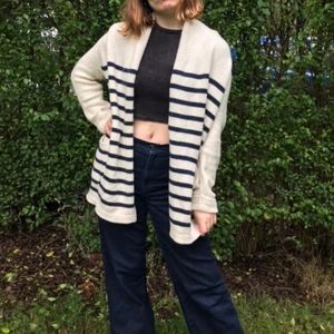 J.Crew striped cardigan!